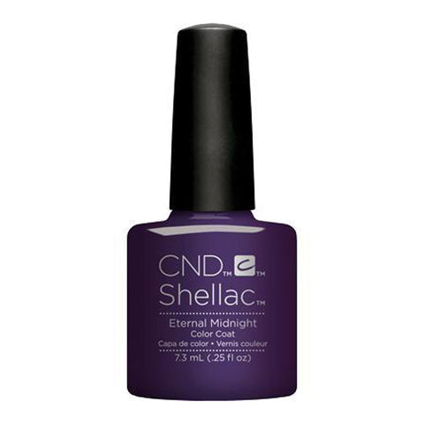 CND Shellac - Eternal Midnight 0.25 oz - Milky Beauty