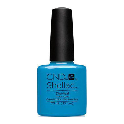 CND Shellac - Digi-Teal 0.25 oz - Milky Beauty