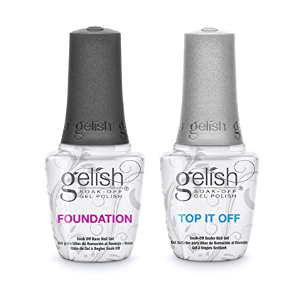Gelish Dynamic Duo - Includes Foundation Base Gel And Top It Off Sealer Gel