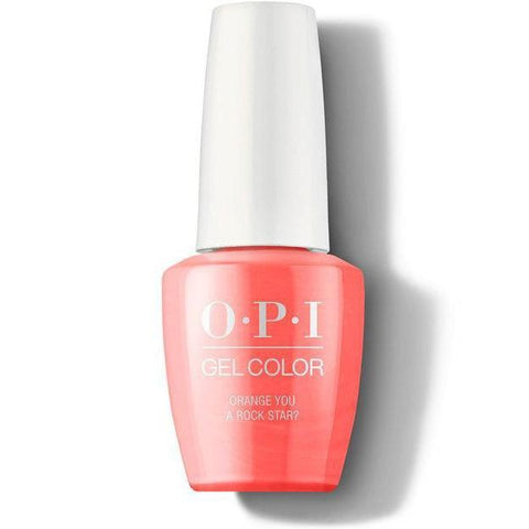 OPI Gel Color - Orange You a Rock Star? 0.5 oz - GCN71 - Milky Beauty