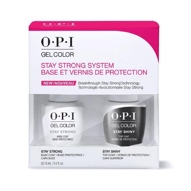 OPI Gel Color - Stay Strong Base & Stay Shiny Top Coat Duo Pack 0.5 oz