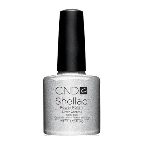 CND Shellac - Silver Chrome 0.25 oz - Milky Beauty