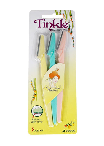 Dorco Tinkle Eyebrow Shaper, 3-Pack - Milky Beauty