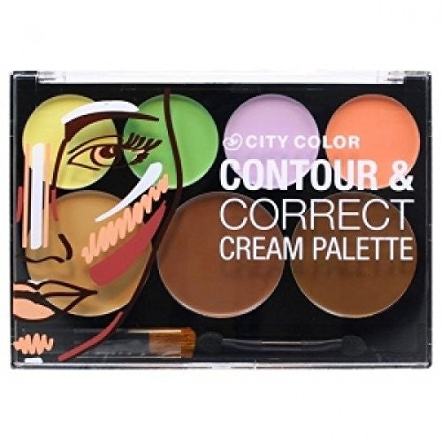 City Color Contour & Correct Cream Palette - All-In-One - Milky Beauty