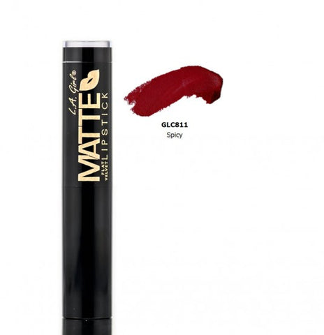 LA Girl Matte Flat Velvet Lipstick-GLC811	Spicy - Milky Beauty